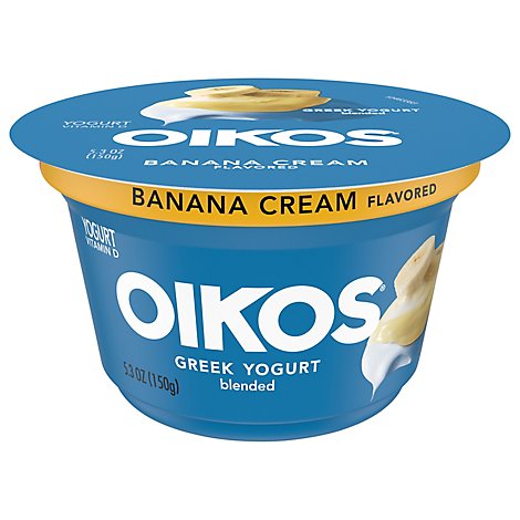 Oikos Greek Yogurt Blended Banana Cream - 5.3 Oz
