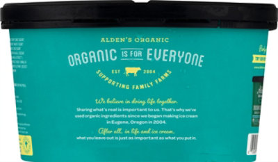 Alden's Organic Cookies & Cream Ice Cream - 1.5 Quarts - Image 6