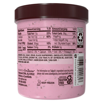 Talenti Black Raspberry Chocolate Chip Gelato - 1 Pint - Image 6