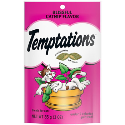 Temptations Classic Blissful Catnip Flavor Crunchy and Soft Adult Cat Treats - 3 Oz