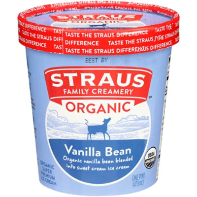 Straus Family Creamery Vanilla Bean Organic - 1 Pint - Image 2