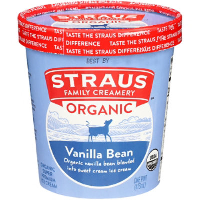 Straus Family Creamery Vanilla Bean Organic - 1 Pint - Image 3