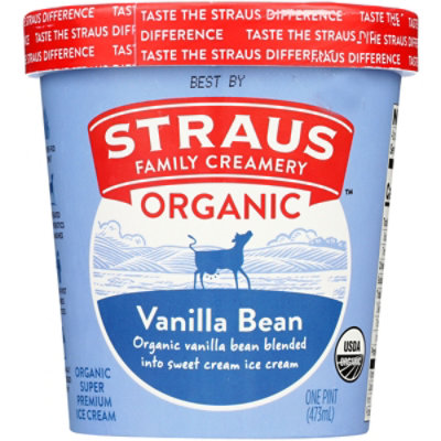 Straus Family Creamery Vanilla Bean Organic - 1 Pint - Image 2