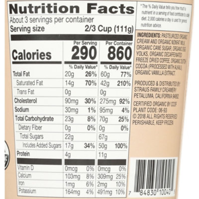 Straus Family Creamery Coffee Ice Cream - 1 Pint - Image 3