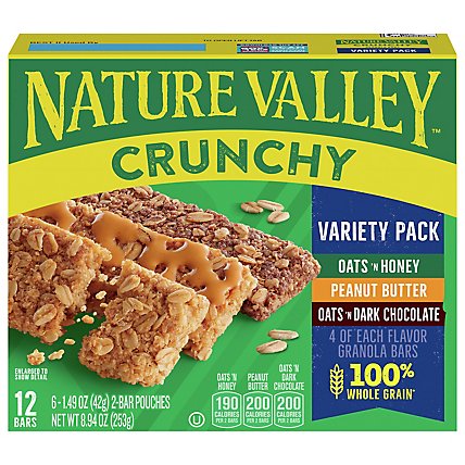 Nature Valley Granola Bars Crunchy Variety Pack - 6-1.49 Oz - Image 1