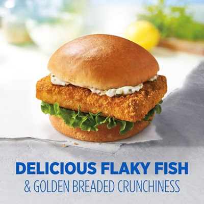 Van de Kamp's Crunchy Breaded Fish Frozen Sandwich Fillets -6-18 Oz - Image 2