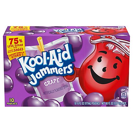 Kool-Aid Jammers Grape Artificially Flavored Drink Pouches - 10-6 Fl. Oz. - Image 5