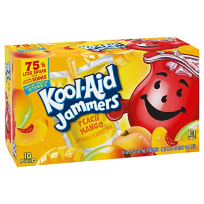  Kool-Aid Jammers Juice Drink Peach Mango - 10-6 Fl. Oz. 