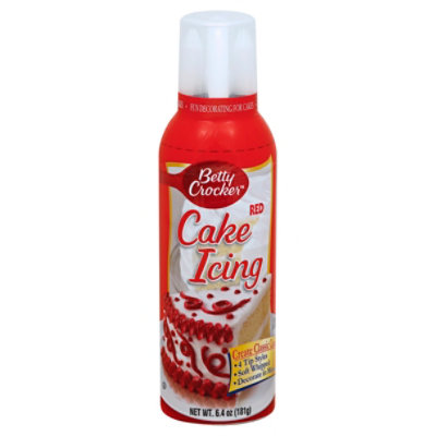 Betty Crocker Decorating Icing Cake Red - 6.4 Oz - Pavilions