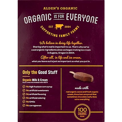 Aldens Organic Classic Fudge Bar - 4-2.5 Fl. Oz. - Image 6