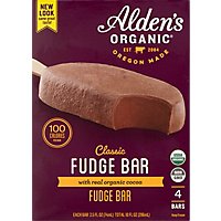 Aldens Organic Classic Fudge Bar - 4-2.5 Fl. Oz. - Image 2