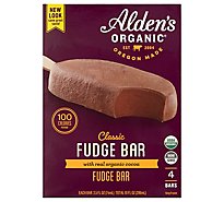 Aldens Organic Classic Fudge Bar - 4-2.5 Fl. Oz.