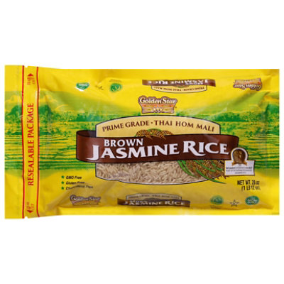 Golden Star Rice Jasmine Brown - 28 Oz - Image 3