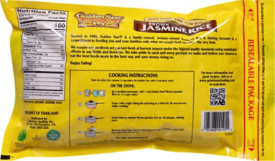 Golden Star Rice Jasmine Brown - 28 Oz - Image 6