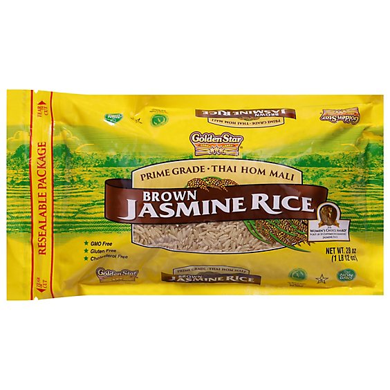 Golden Star Rice Jasmine Brown - 28 Oz