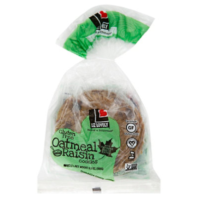 Liz Lovely Cookie Gluten Free Oatmeal Raisin - 6.3 Oz