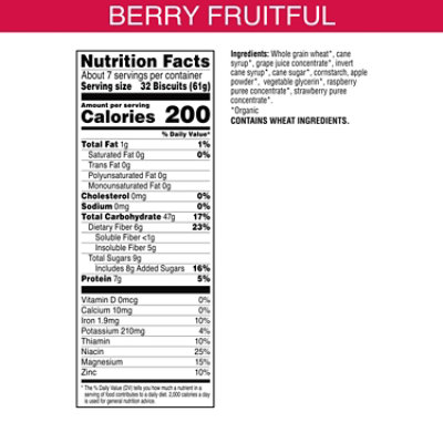 Kashi Organic Vegan Protein Berry Fruitful Breakfast Cereal - 15.6 Oz - Image 4