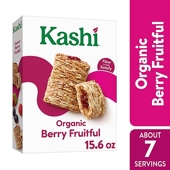 Kashi Organic Vegan Protein Berry Fruitful Breakfast Cereal - 15.6 Oz