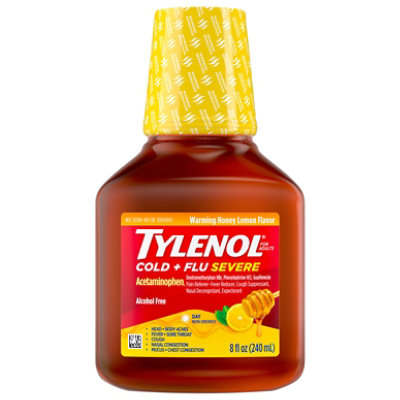 Tylenol Warming Cough & Congestion Honey Lemon Daytime Syrup - 8 Oz - Image 4