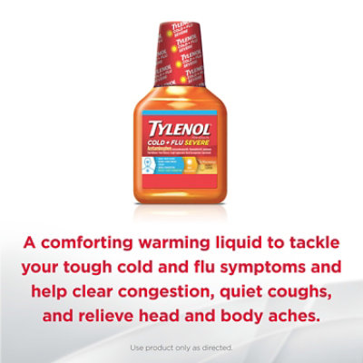 Tylenol Warming Cough & Congestion Honey Lemon Daytime Syrup - 8 Oz - Image 2