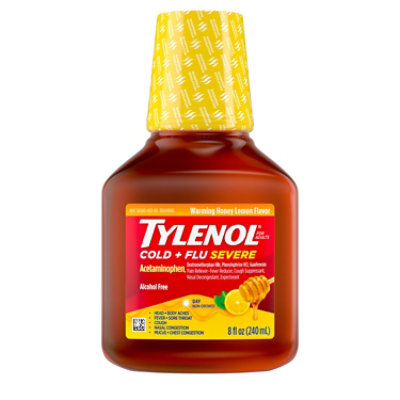 Tylenol Warming Cough & Congestion Honey Lemon Daytime Syrup - 8 Oz - Image 4