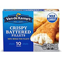 Van de Kamp's Crispy Battered 100% Frozen Whole Fish Fillets 10 Count - 19.45 Oz - Image 2