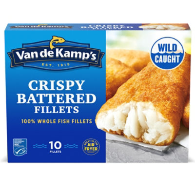 Van de Kamp's 100% Real Crispy Battered Frozen Whole Fish Fillets -10-19.45 Oz - Image 1