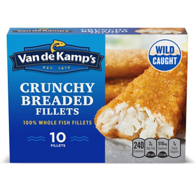 Van de Kamps Fillets Fish Crunchy 10 Count - 19 Oz