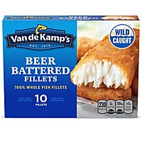 Van de Kamp's Beer Battered 100% Frozen Whole Fish Fillets 10 Count - 19.1 Oz - Image 2