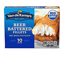 Van de Kamp's Beer Battered 100% Frozen Whole Fish Fillets 10 Count - 19.1 Oz