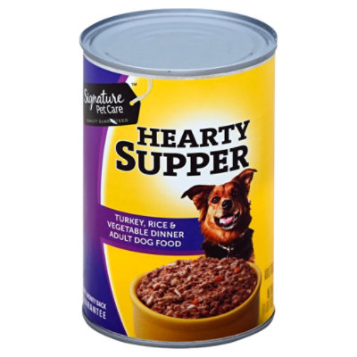 Signature Pet Care Dog Food Hearty Supper Adult Turkey Rice & Vegetable