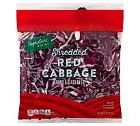 Signature Farms Cabbage Red Shredded - 8 Oz
