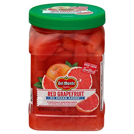 Del Monte SunFresh Red Grapefruit No Sugar Added - 64 Oz