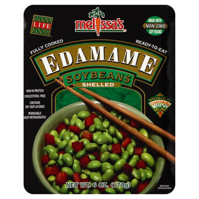 Melissas Edamame Soybeans Shelled Prepacked - 6 Oz