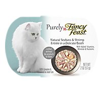 Fancy Feast Purely Seabass & Shrimp Wet Cat Food - 2 Oz