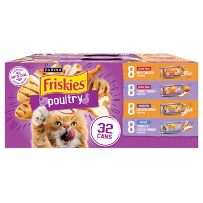 Friskies Cat Food Poultry Variety Pack Box - 32-5.5 Oz - Image 1