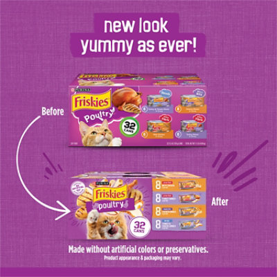 Friskies Cat Food Poultry Variety Pack Box - 32-5.5 Oz - Image 2
