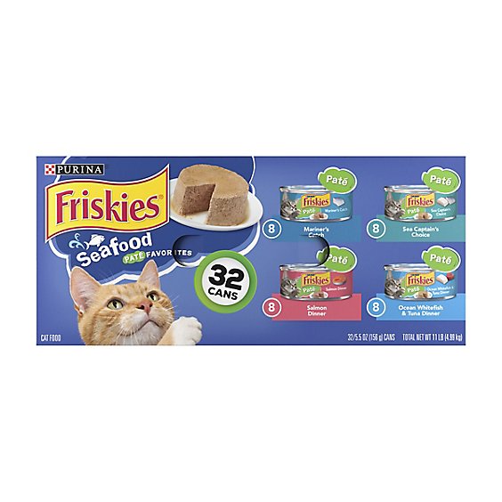 Friskies Wet Cat Food Pack - 32-5.5 Oz