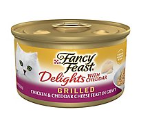 Fancy Feast Cat Food Wet Delights With Cheddar Grilled Chicken & Cheddar Cheese - 3 Oz