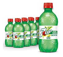 7UP Zero Sugar Lemon Lime Soda Bottle - 8-12 Fl. Oz.