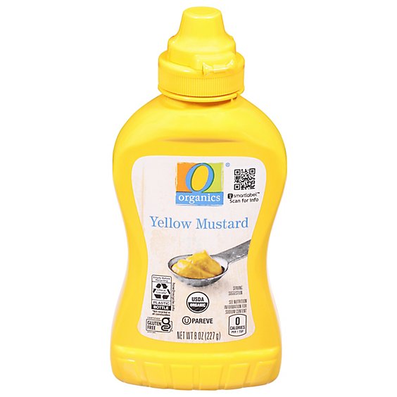 O Organics Mustard Organic Yellow - 8 Oz
