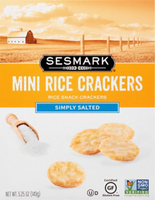 Sesmark Savory Rice Minis Crisp Crackers Lightly Salted - 5.25 Oz - Image 2