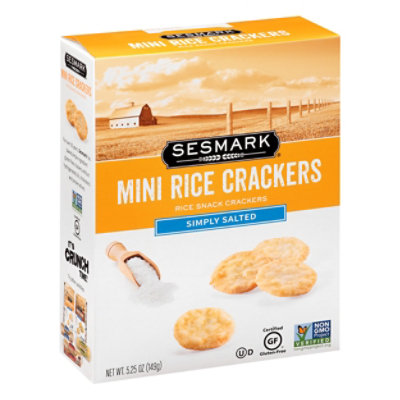 Sesmark Savory Rice Minis Crisp Crackers Lightly Salted - 5.25 Oz - Image 1