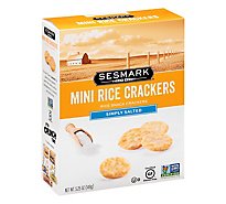 Sesmark Savory Rice Minis Crisp Crackers Lightly Salted - 5.25 Oz