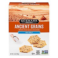 Sesmark Ancient Grains Sea Salt Snack Crackers Gluten Free - 3.5 Oz - Image 3