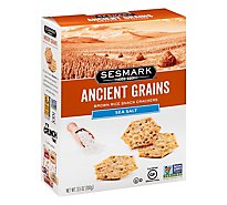 Sesmark Ancient Grains Sea Salt Snack Crackers Gluten Free - 3.5 Oz