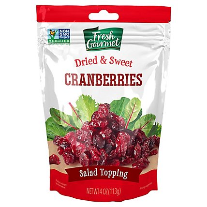 Fresh Gourmet Dried & Sweet Cranberries - 4 Oz - Image 1
