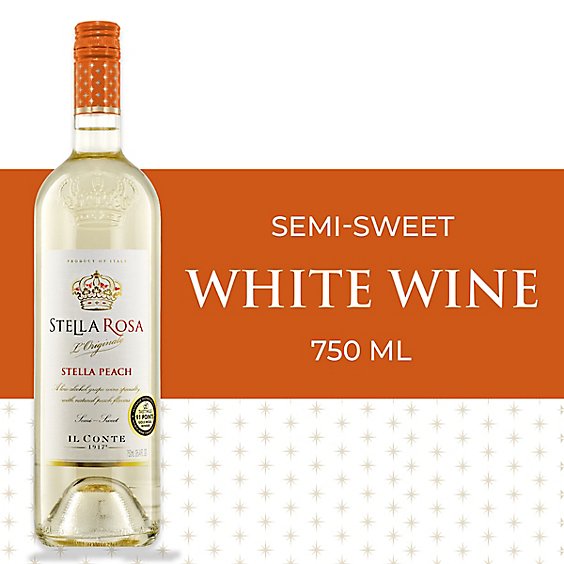 Stella Rosa Peach Semi Sweet White Wine - 750 Ml