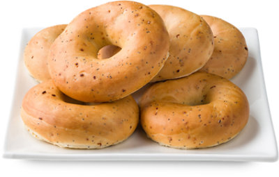 Bakery Bagels Poppy Seed - 6 Count
