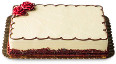 Bakery Cake 1/4 Sheet Red Velvet - Each